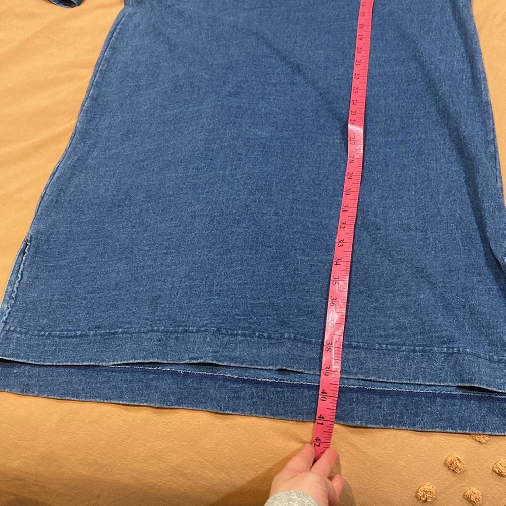 GAP Blue Short-Sleeve Knit T-Shirt Dress - Picture 8 of 8